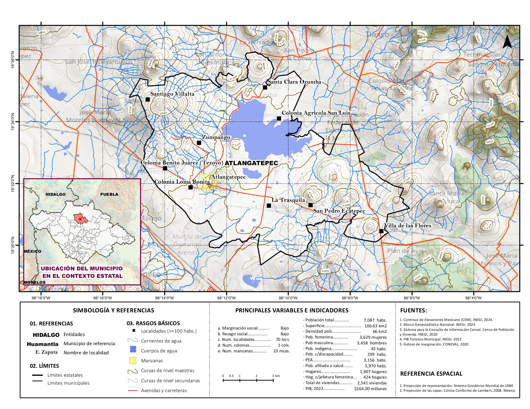 Mapa físico socioeconómico